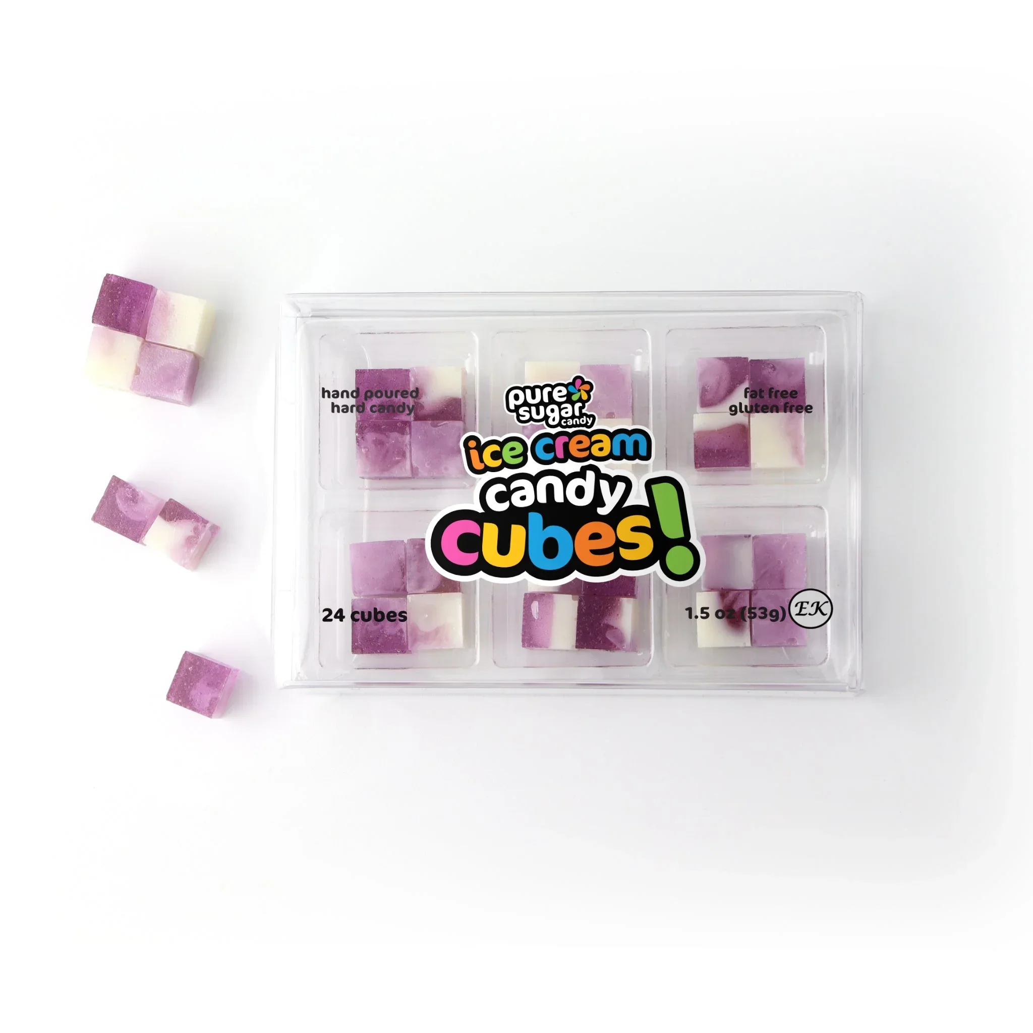 Pure Sugar Candy Cubes - Blackberry Vanilla Ice Cream