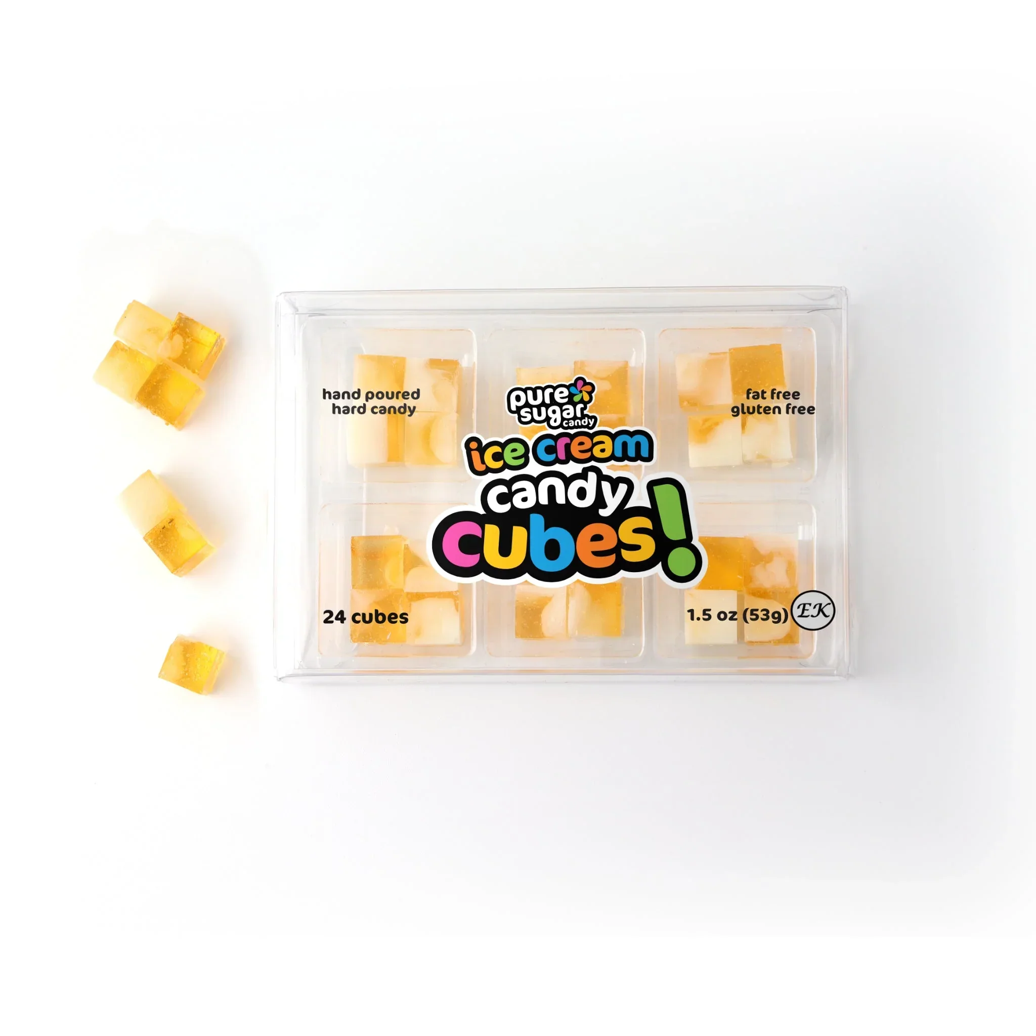 Pure Sugar Candy Cubes - Caramel Swirl Ice Cream
