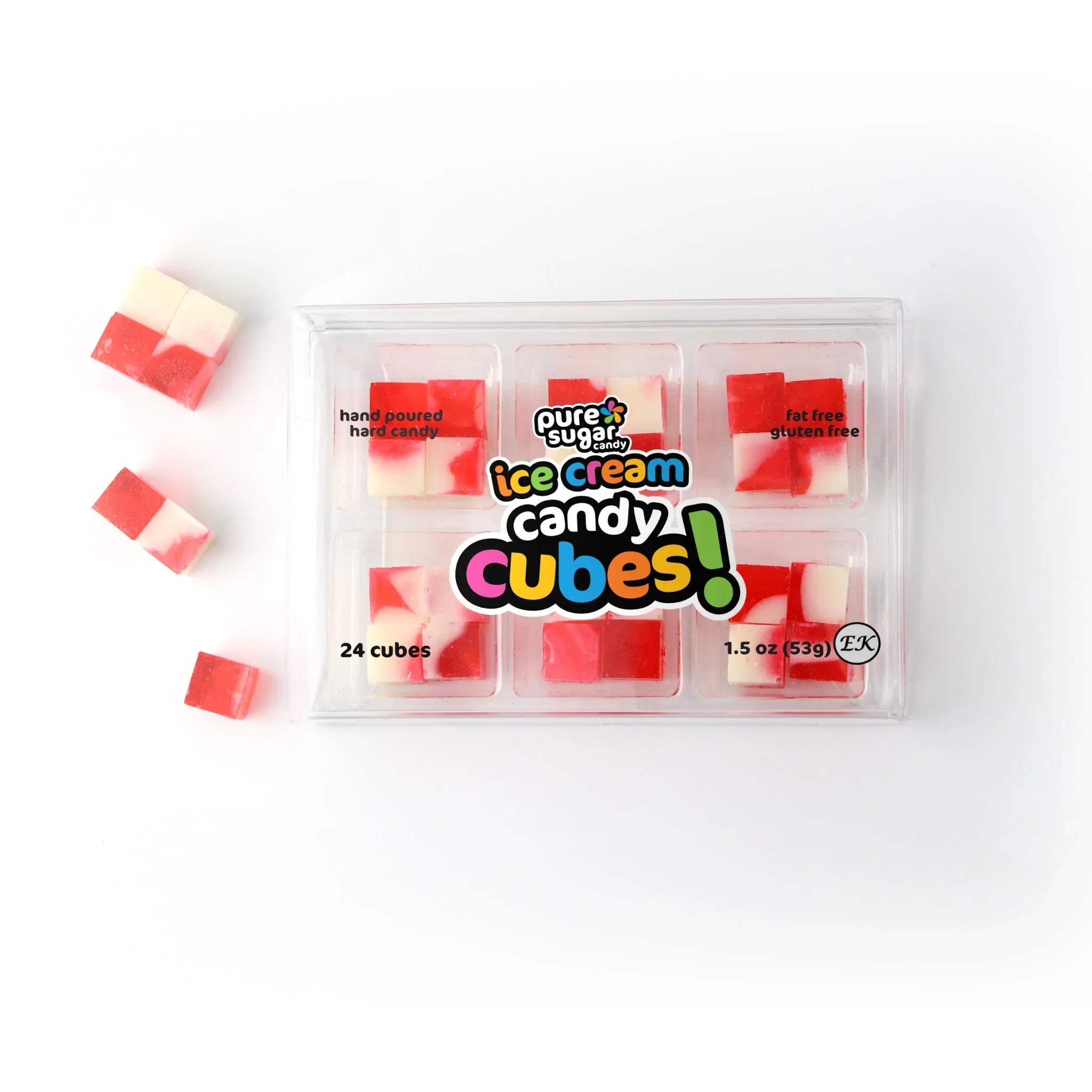 Pure Sugar Candy Cubes - Cherry Vanilla Ice Cream