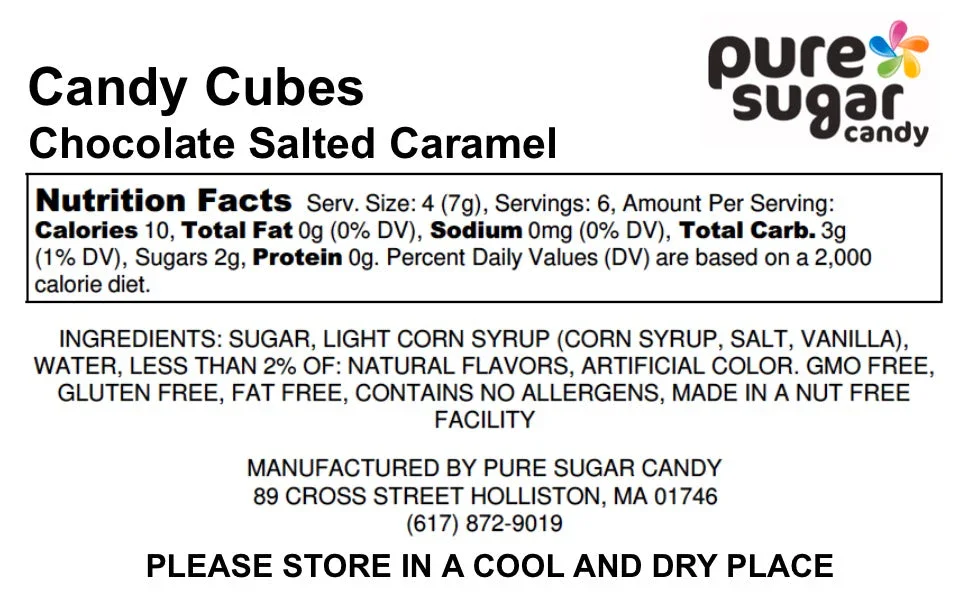 Pure Sugar Candy Cubes - Chocolate Salted Caramel - Image 3