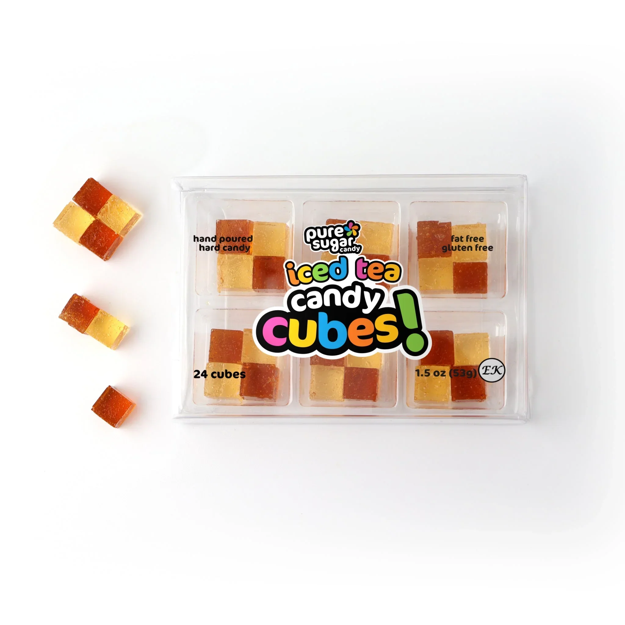 Pure Sugar Candy Cubes - Iced Tea with Honey