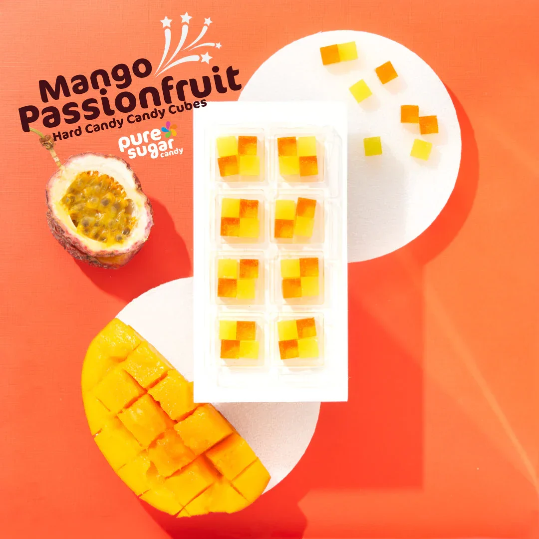 Pure Sugar Candy Cubes - Mango Passion Fruit