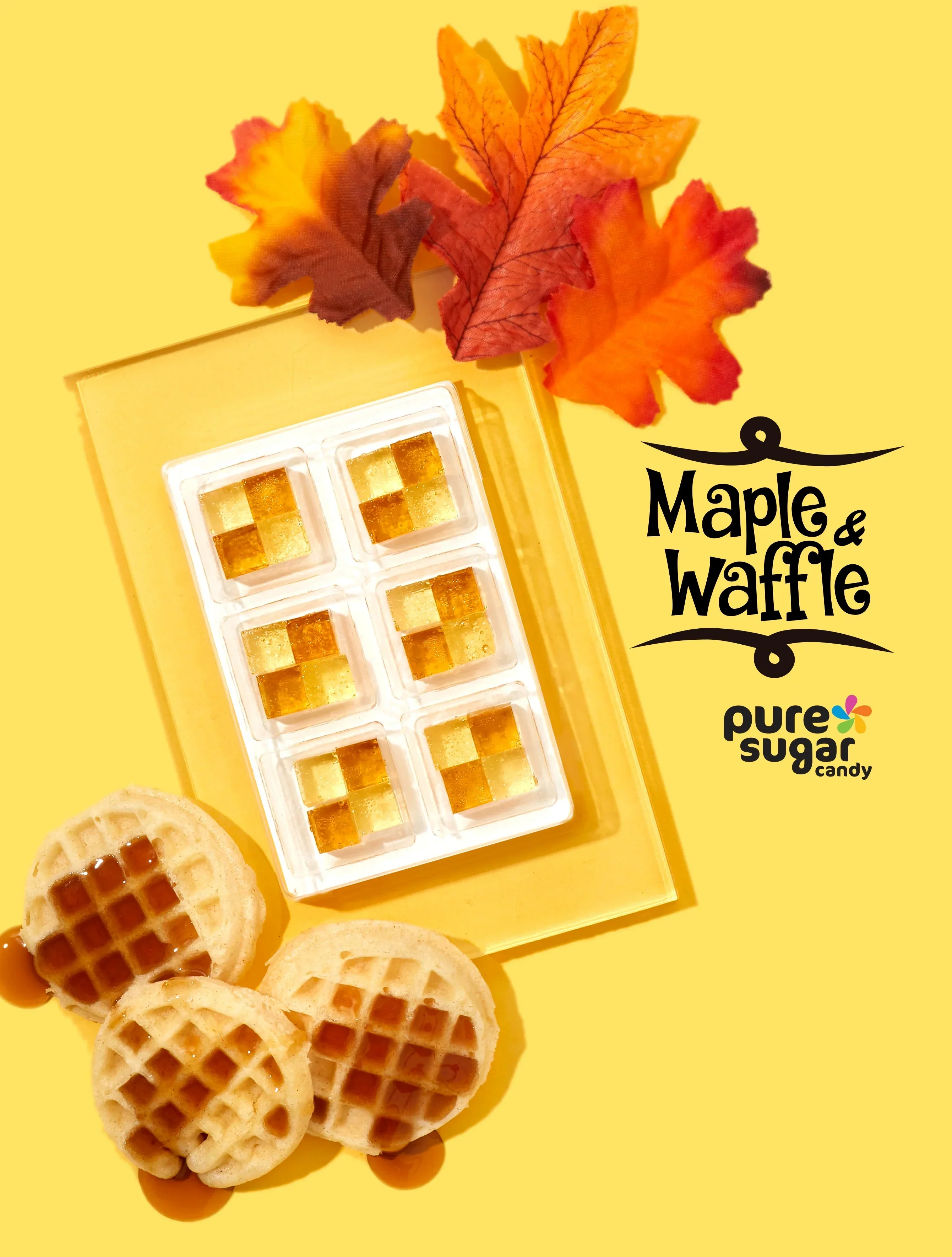 Pure Sugar Candy Cubes - Maple Syrup and Waffles - Image 2