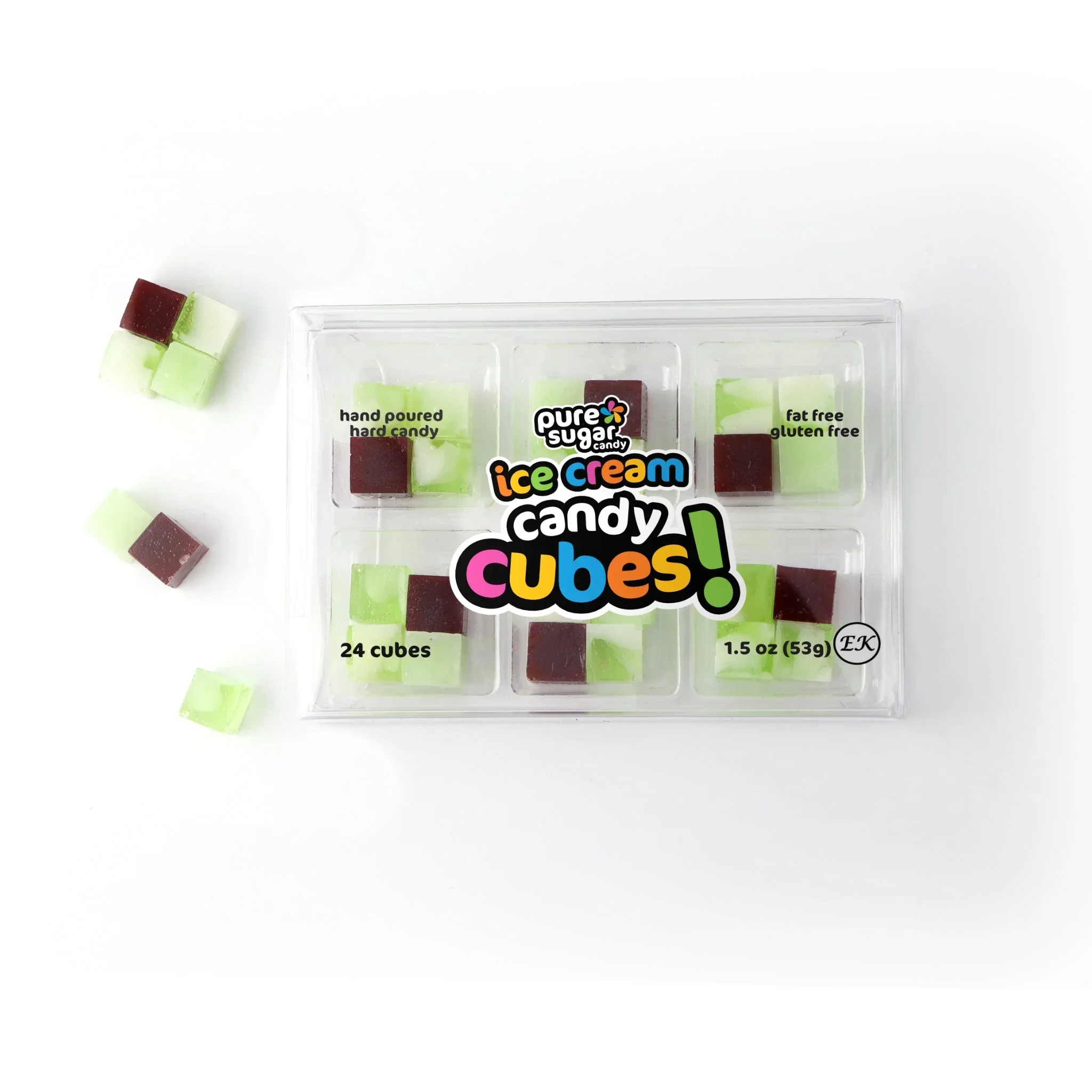 Pure Sugar Candy Cubes - Mint Chocolate Chip Ice Cream