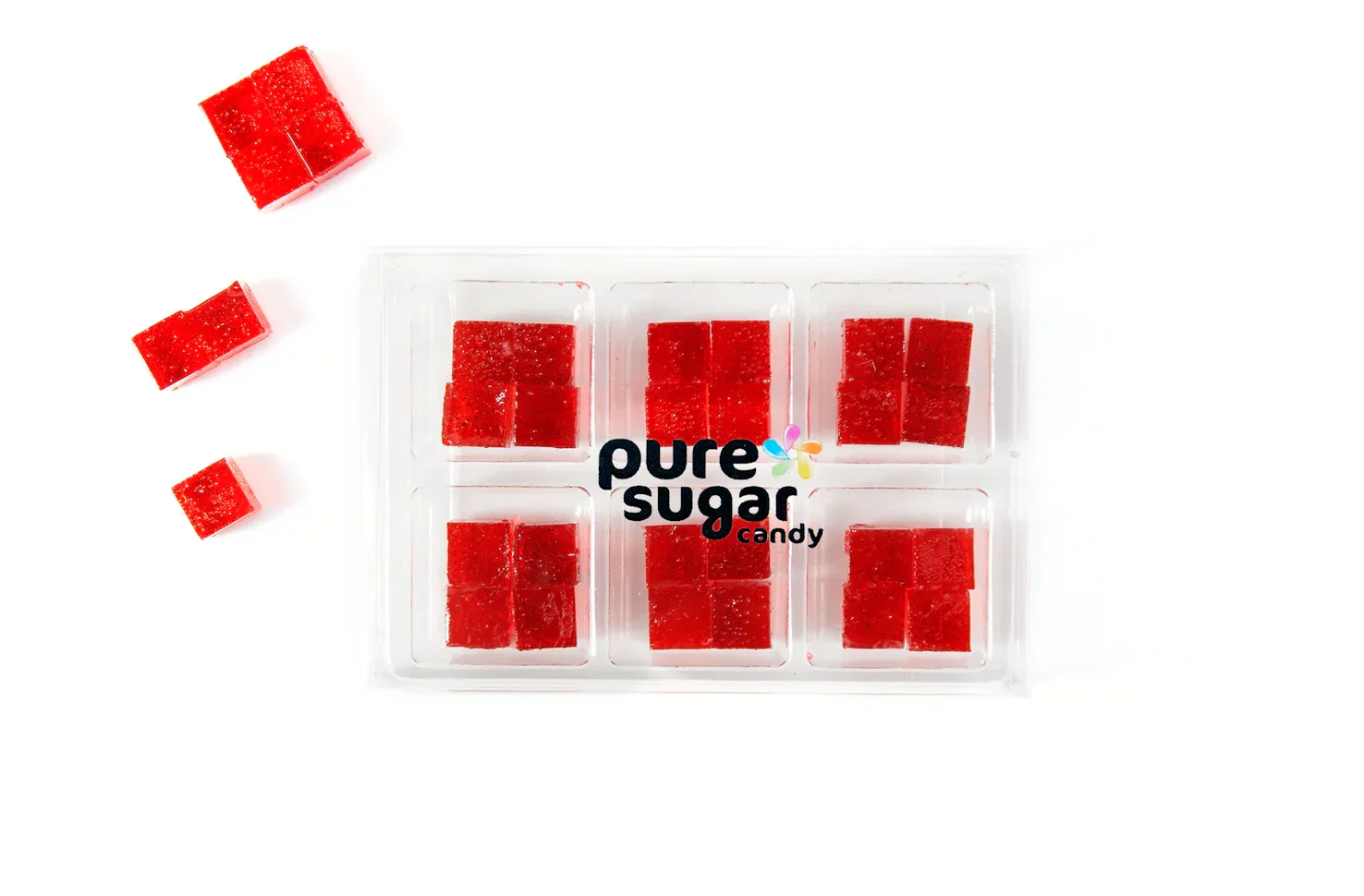 Pure Sugar Candy Cubes - Pomegranate