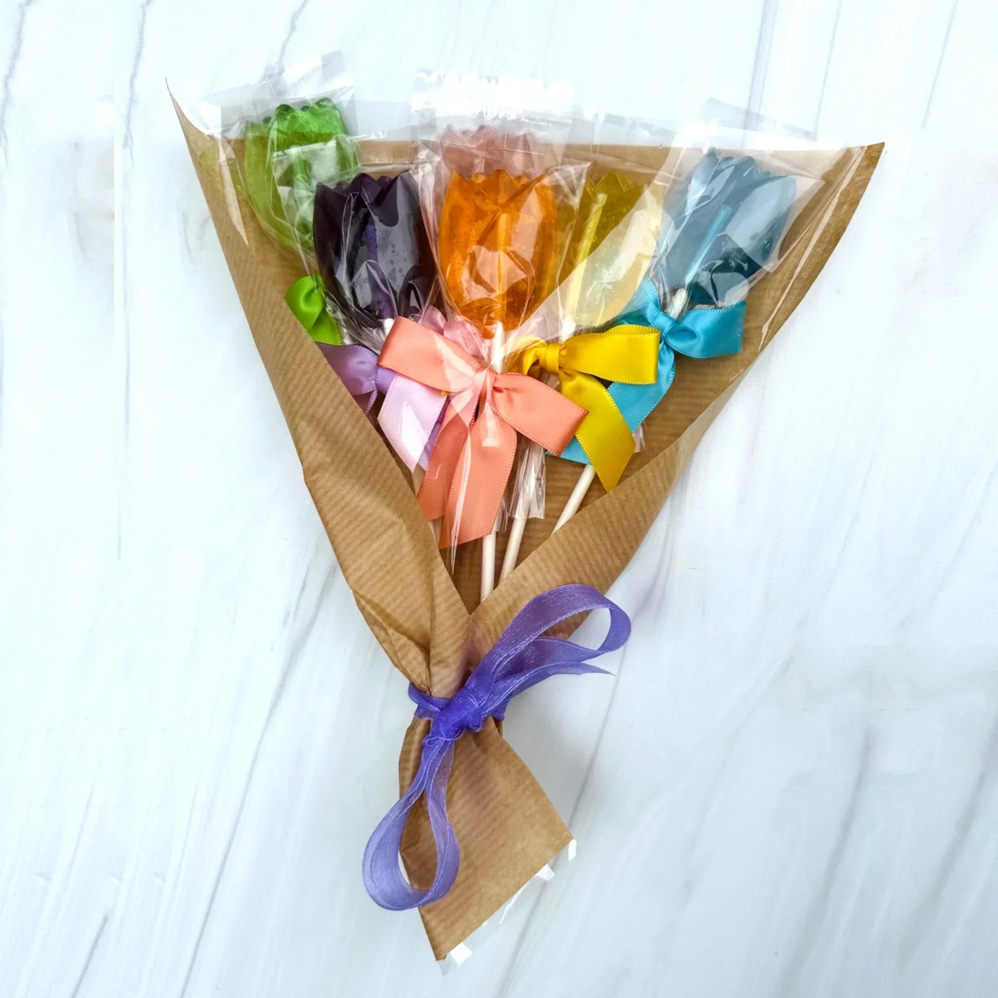 Pure Sugar Candy Tulip Lollipop Bouquet - Image 2
