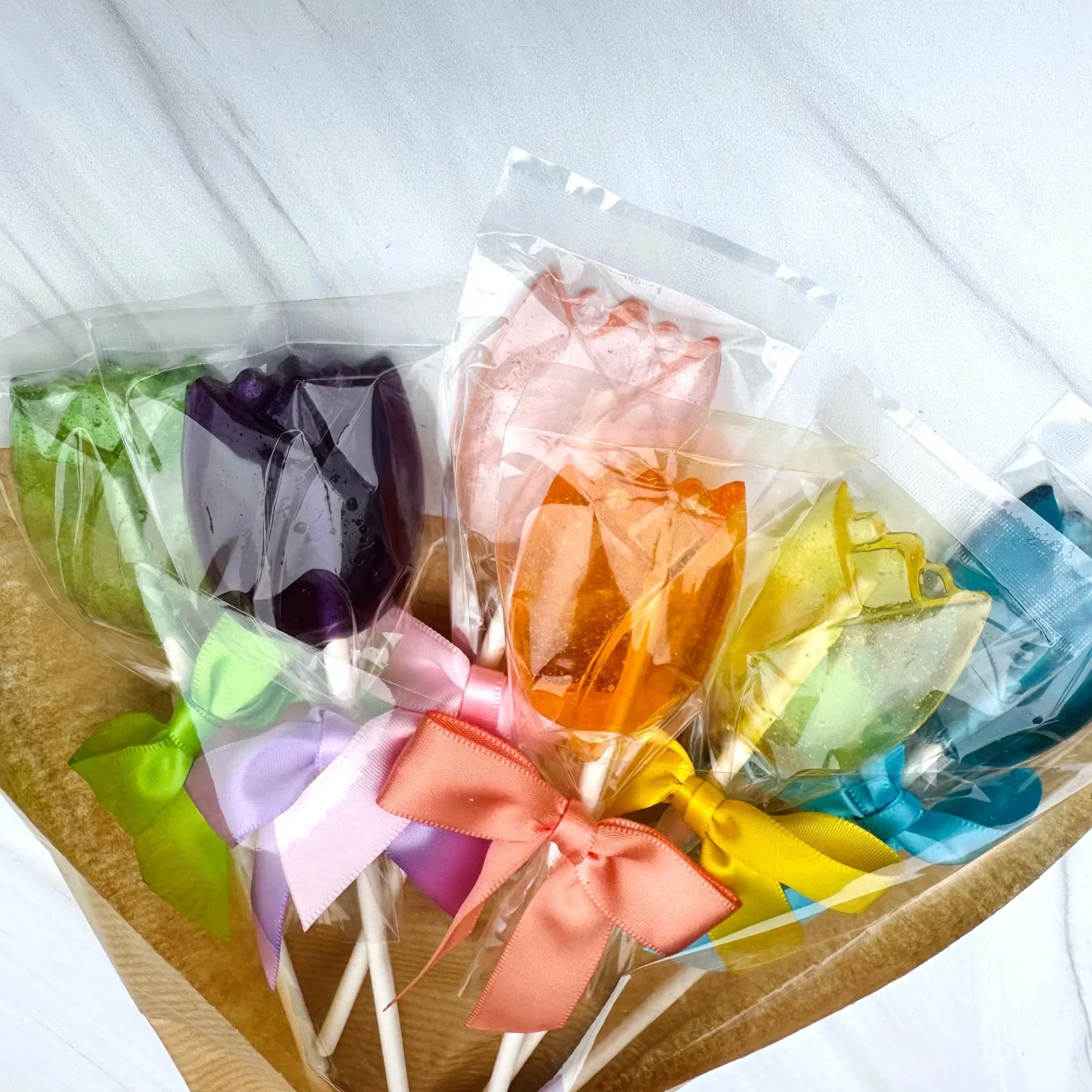 Pure Sugar Candy Tulip Lollipop Bouquet - Image 3