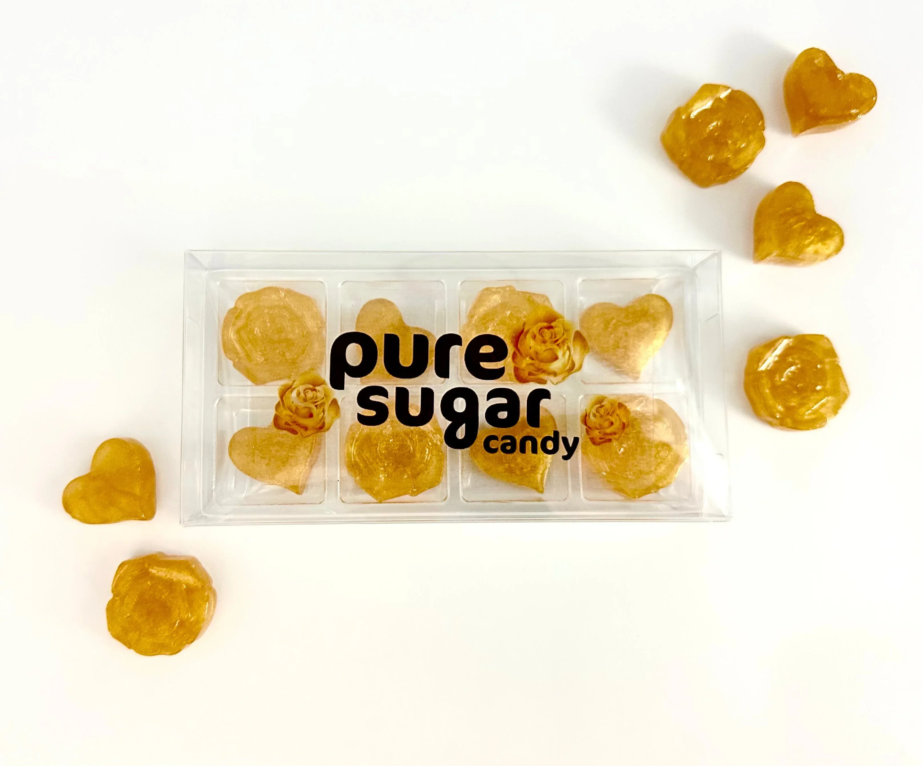 Pure Sugar Golden Roses & Hearts