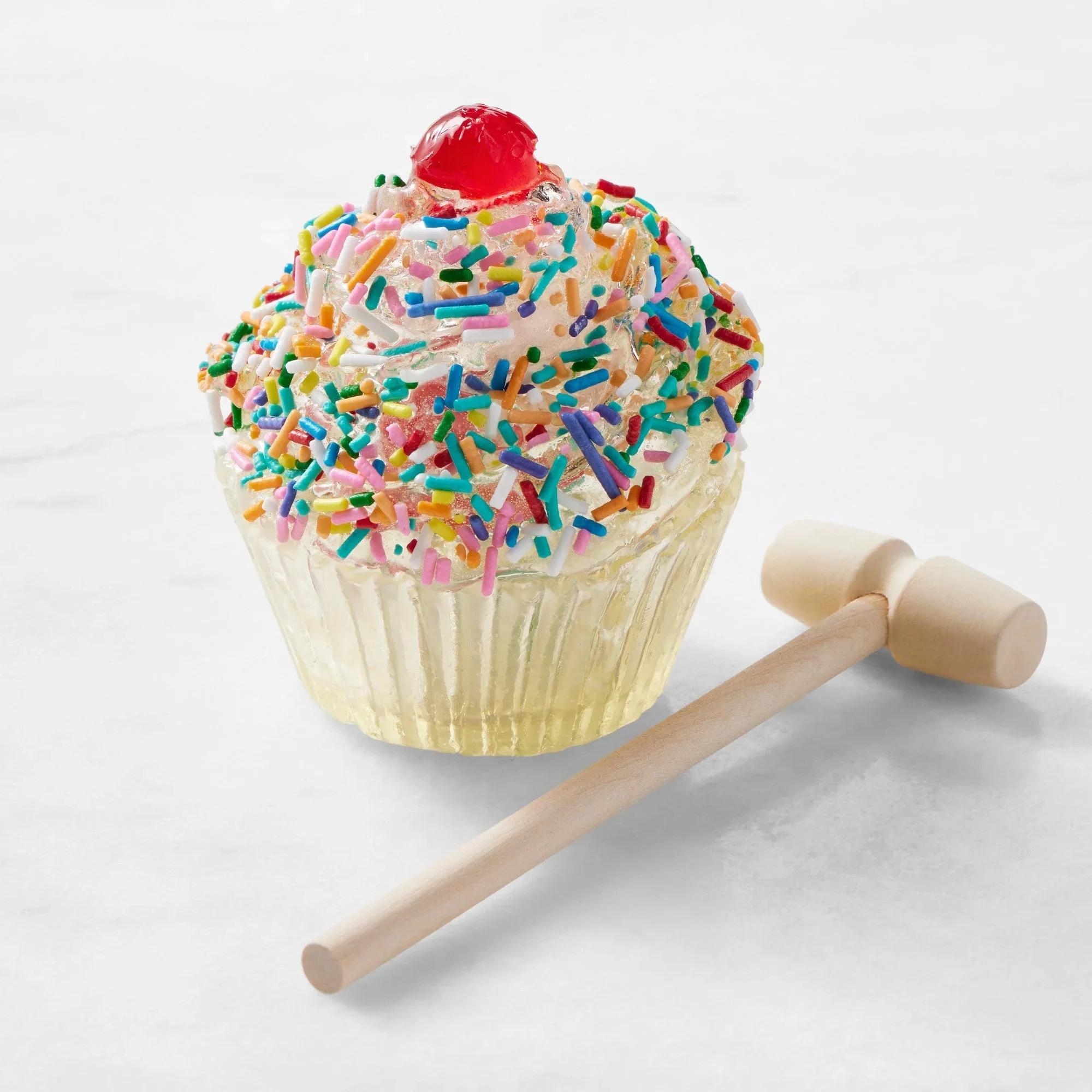 Pure Sugar Hollow Candy Cupcake filled with Cupcake Gummies
