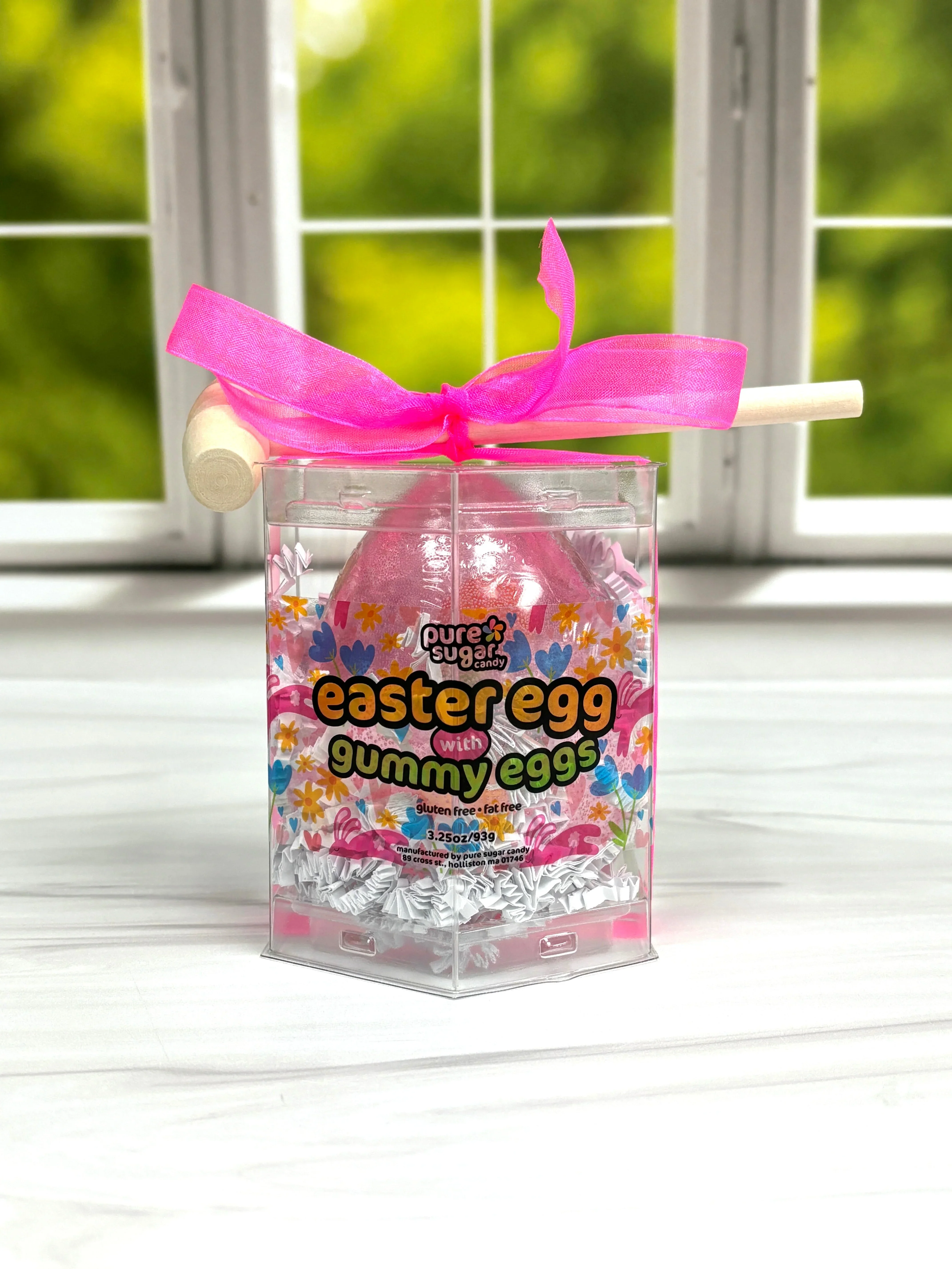 Pure Sugar Hollow Candy Easter Egg filled with Gummy Eggs - Image 10