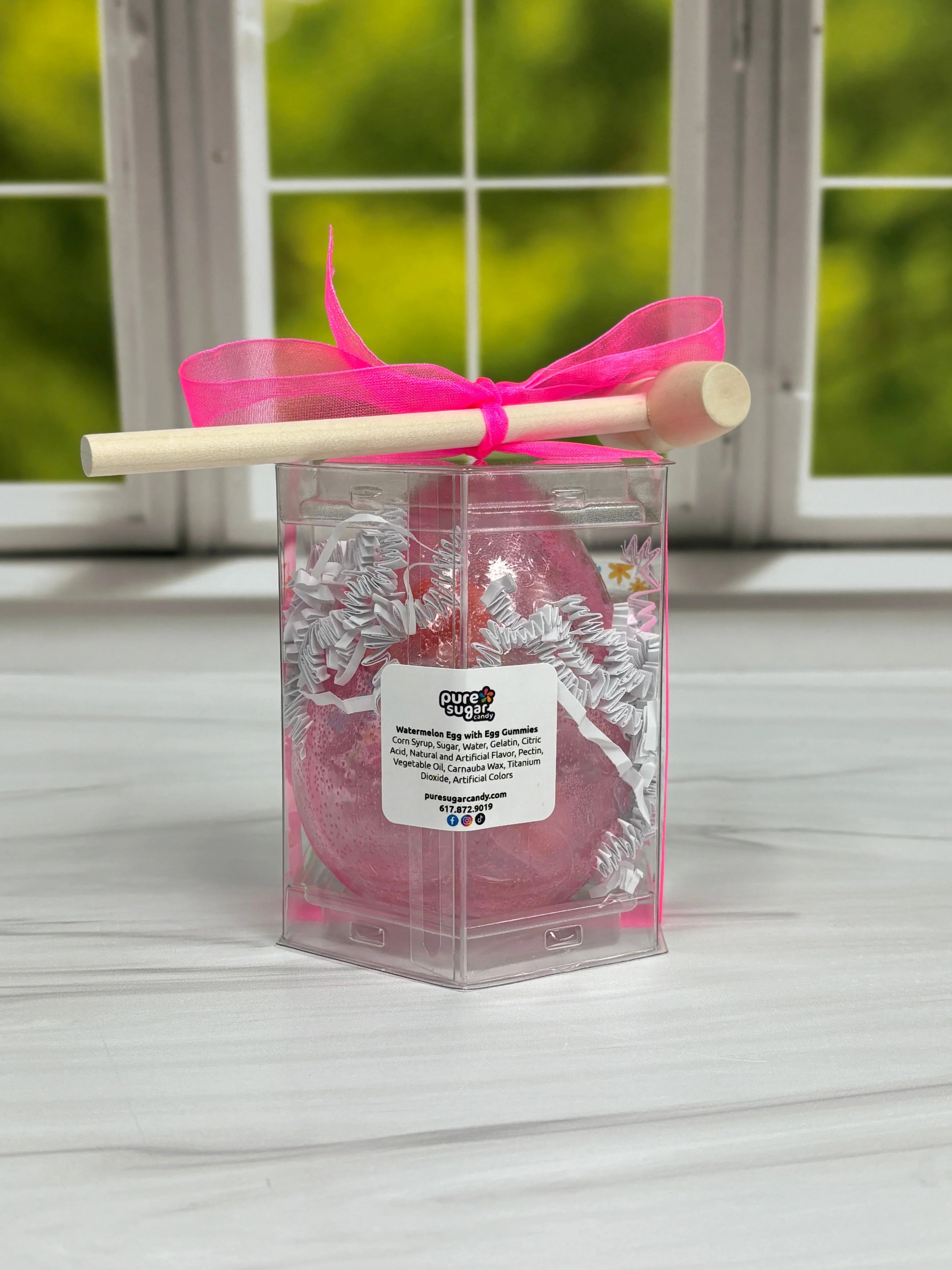 Pure Sugar Hollow Candy Easter Egg filled with Gummy Eggs - Image 11