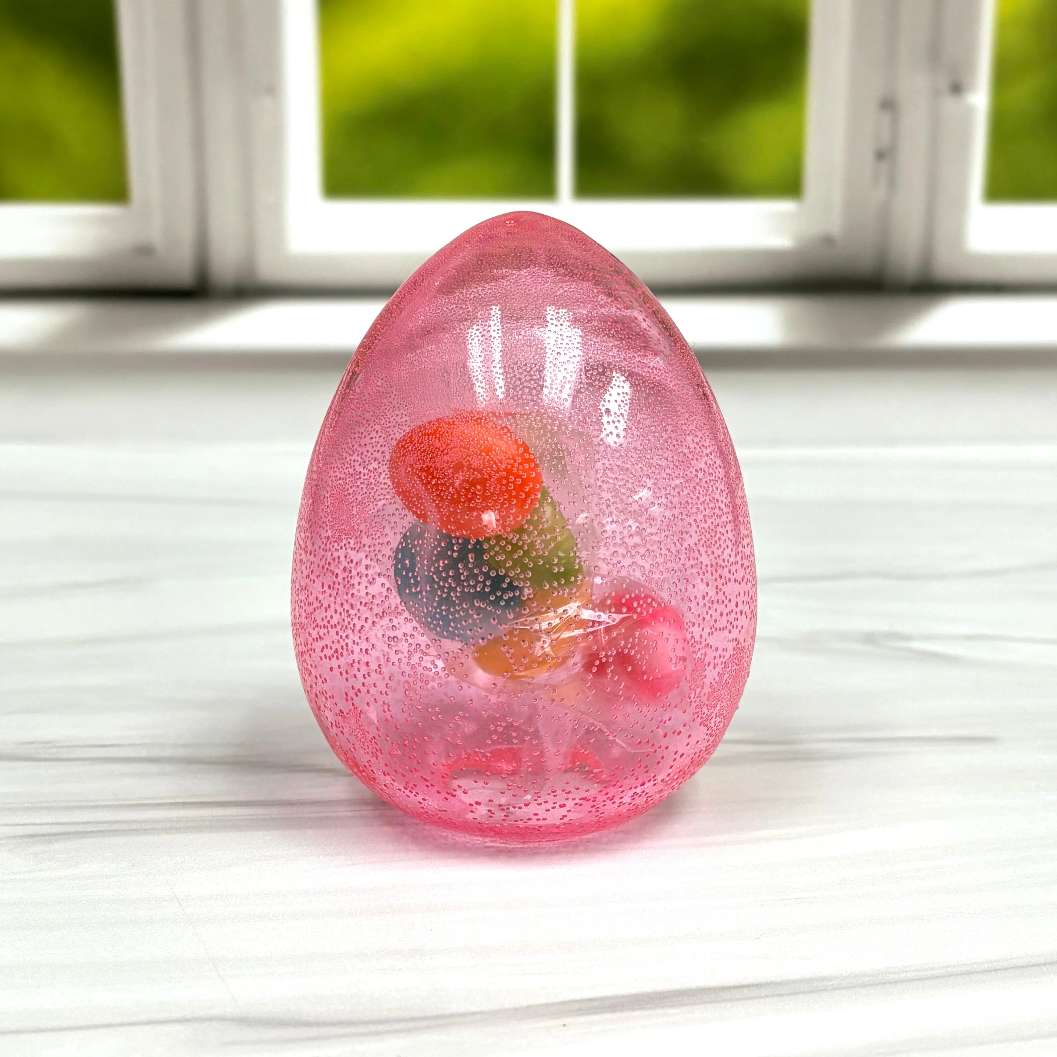 Pure Sugar Hollow Candy Easter Egg filled with Gummy Eggs - Image 4