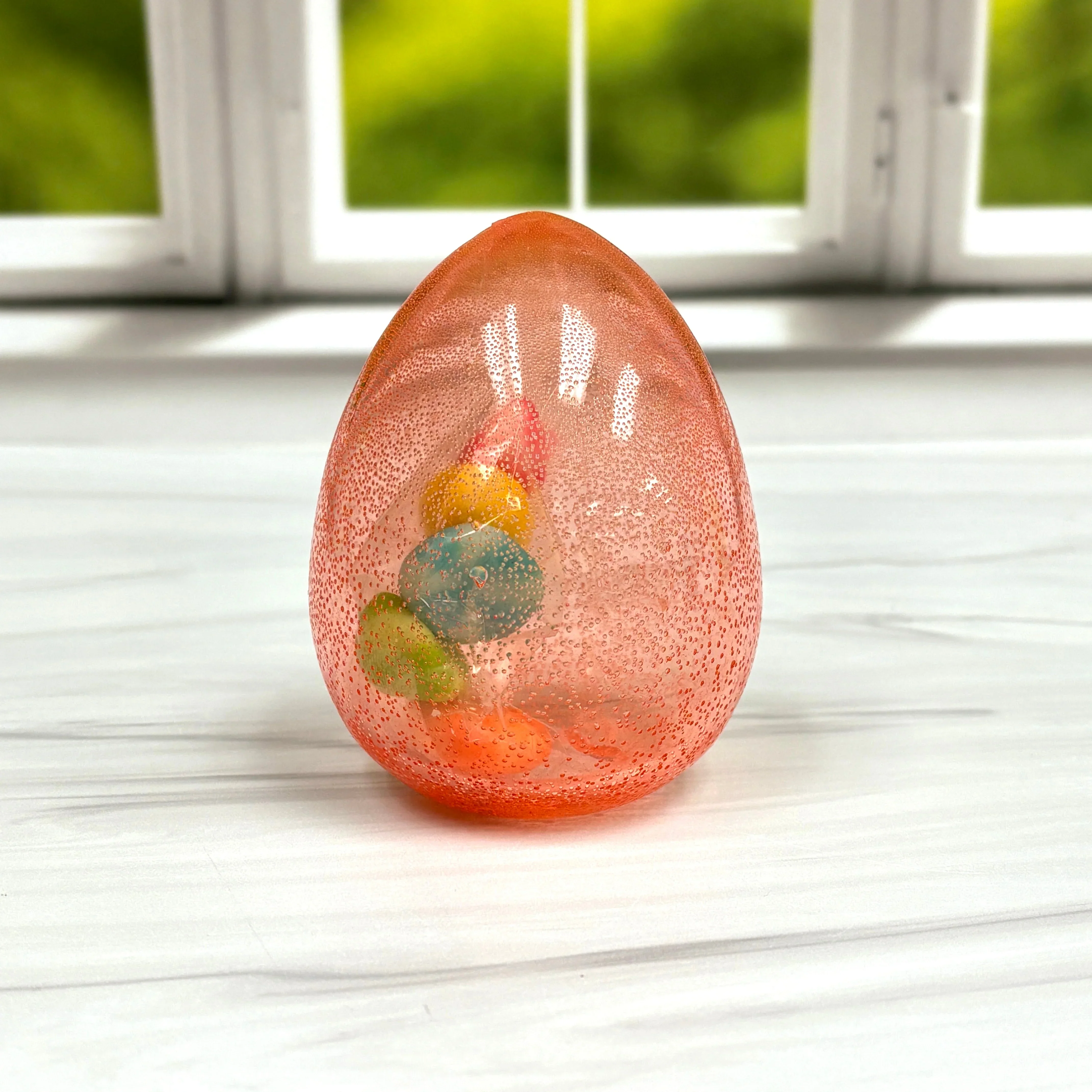 Pure Sugar Hollow Candy Easter Egg filled with Gummy Eggs - Image 5