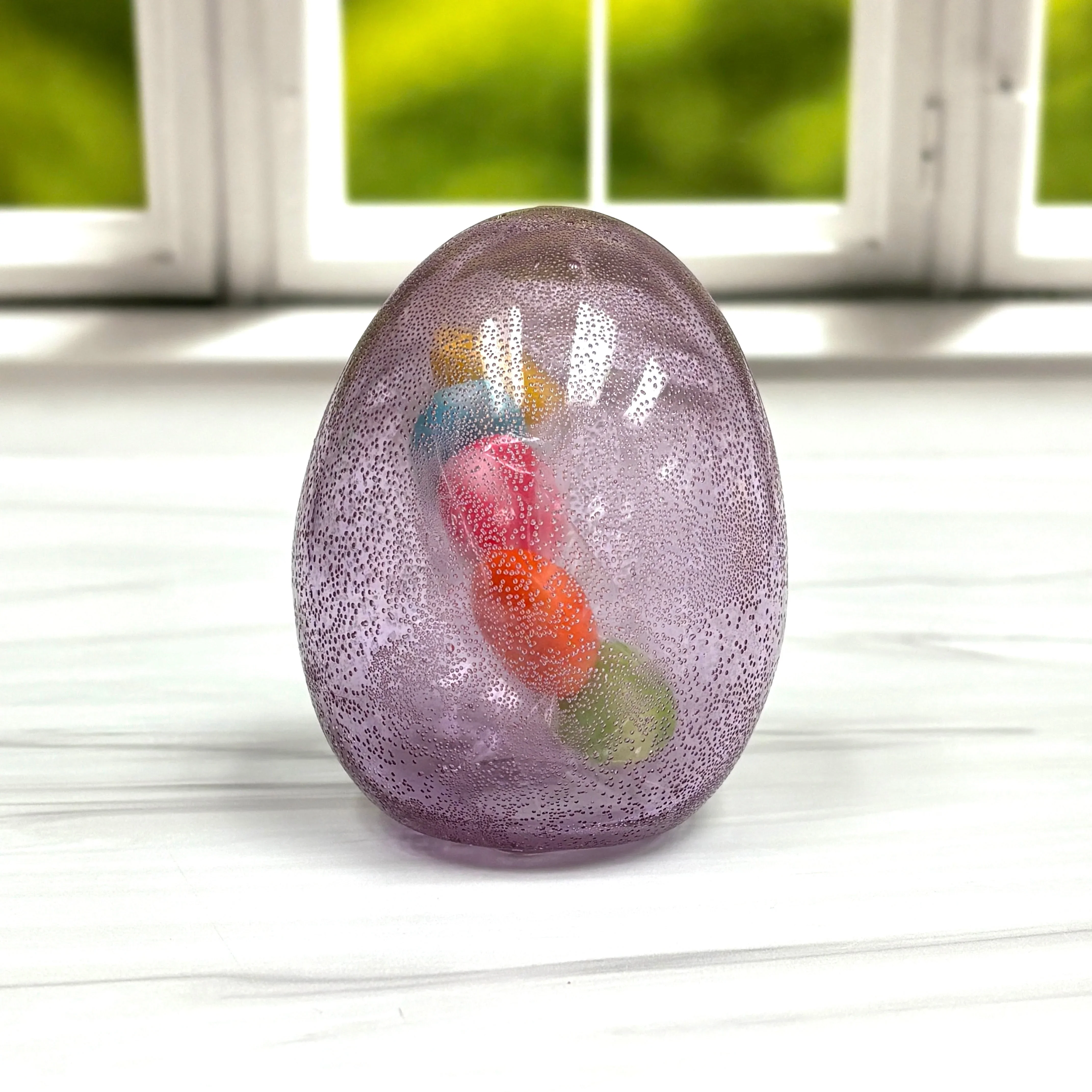 Pure Sugar Hollow Candy Easter Egg filled with Gummy Eggs - Image 6