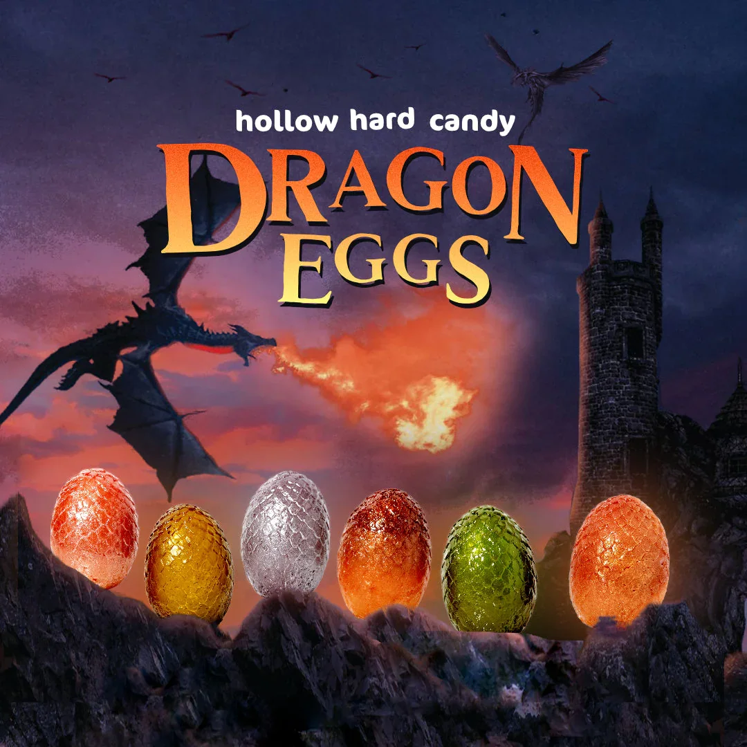 Pure Sugar Hollow Hard Candy - Dragon Egg