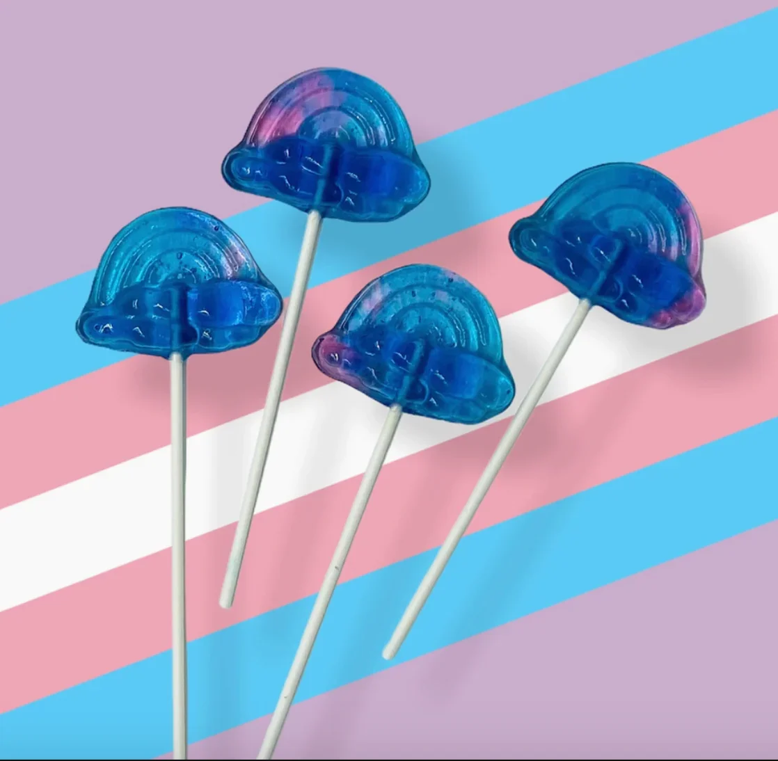 Pure Sugar Lollipop - Cotton Candy Rainbow - Image 2