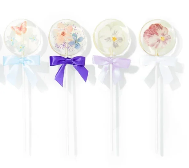 Pure Sugar Lollipop - Edible Paper Flower - Image 2