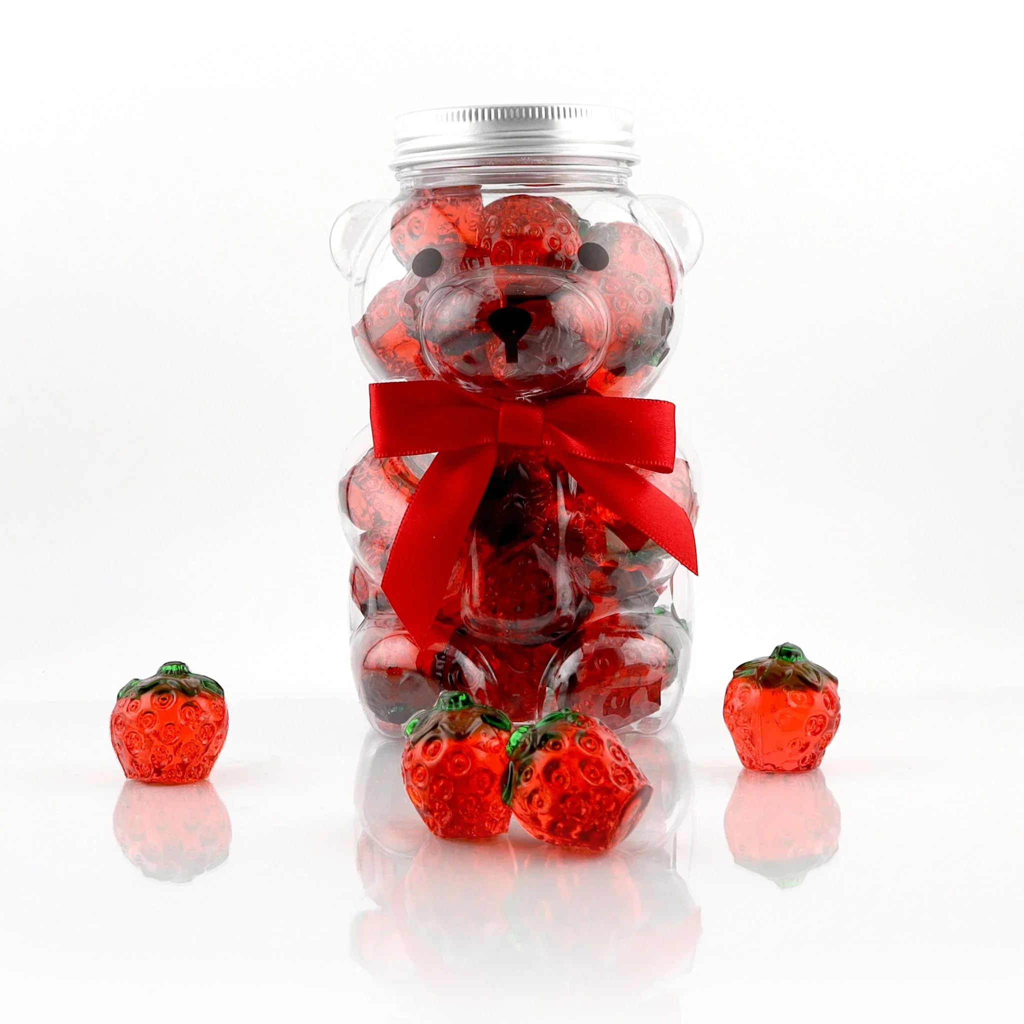 Pure Sugar Summer Bear filled with 3-D Strawberries