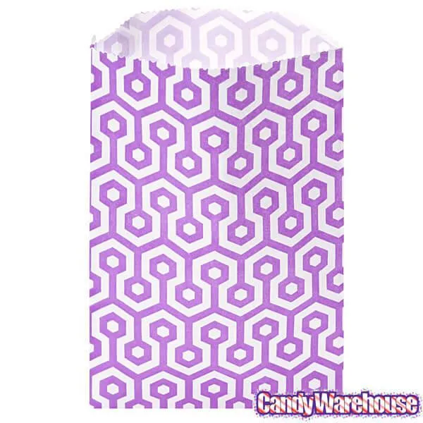 Purple Honeycomb Candy Bags: 25-Piece Pack - Image 4