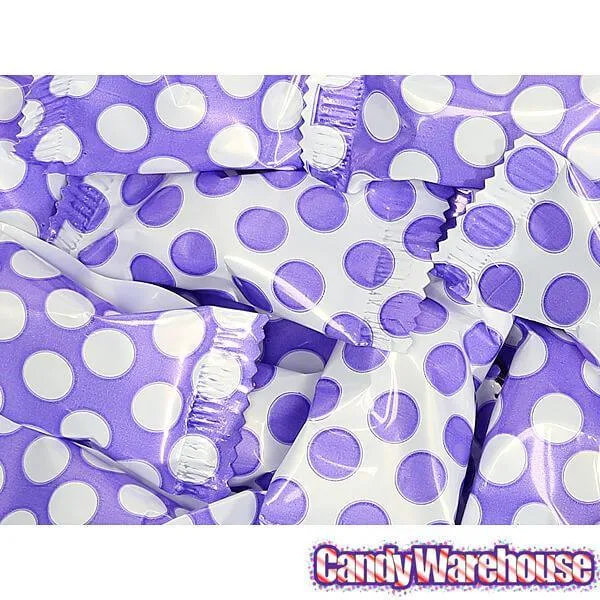 Purple Polka Dots Wrapped Butter Mint Creams: 300-Piece Case - Image 2