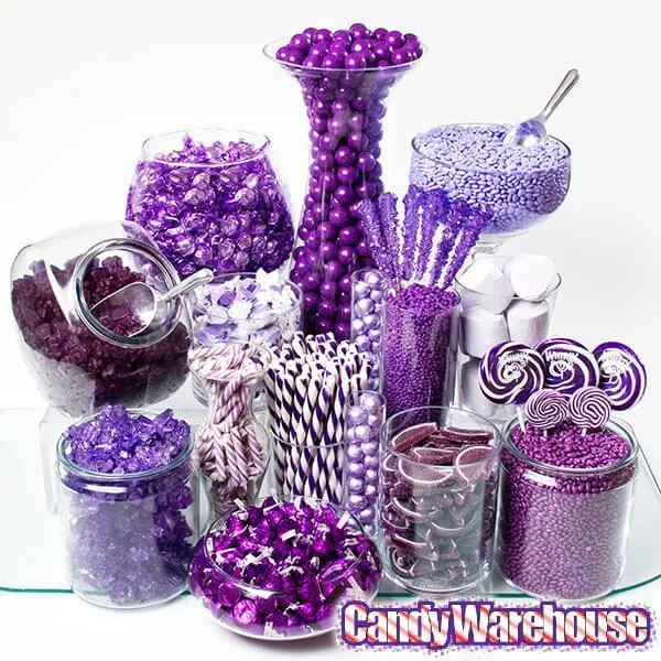 Rock Candy Crystal Sticks - Purple: 120-Piece Case - Image 4