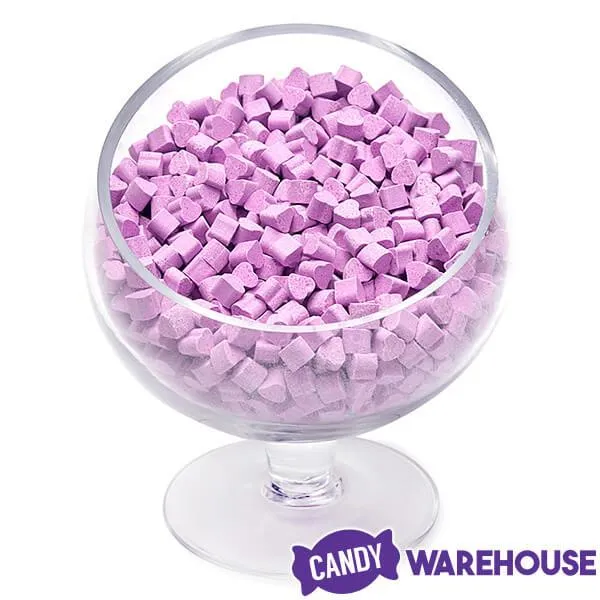 Tiny Sugar Candy Hearts - Purple: 1.5LB Jar - Image 2