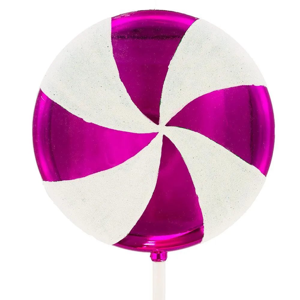 Purple Swirl Plastic Candy Lollipop - 24 Inch
