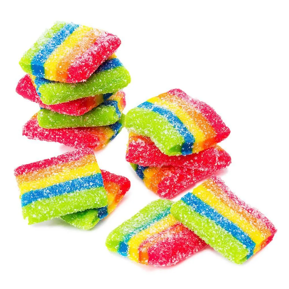 AirHeads Xtremes Sour Belts Bites Candy Packs - Rainbow Berry: 12-Piece Box - Image 2