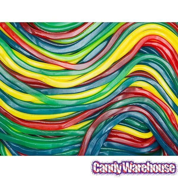 Rainbow Licorice Laces CrEATables Candy Strings: 2LB Bag - Image 2