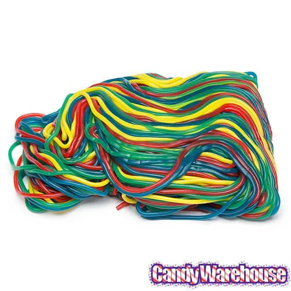 Rainbow Licorice Laces CrEATables Candy Strings: 2LB Bag - Image 3