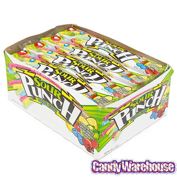 Sour Punch Straws 2-Ounce Packs - Rainbow: 24-Piece Box - Image 3