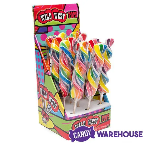 Rainbow Swirl 2.5-Ounce Corkscrew Twist Lollipops: 24-Piece Display - Image 3