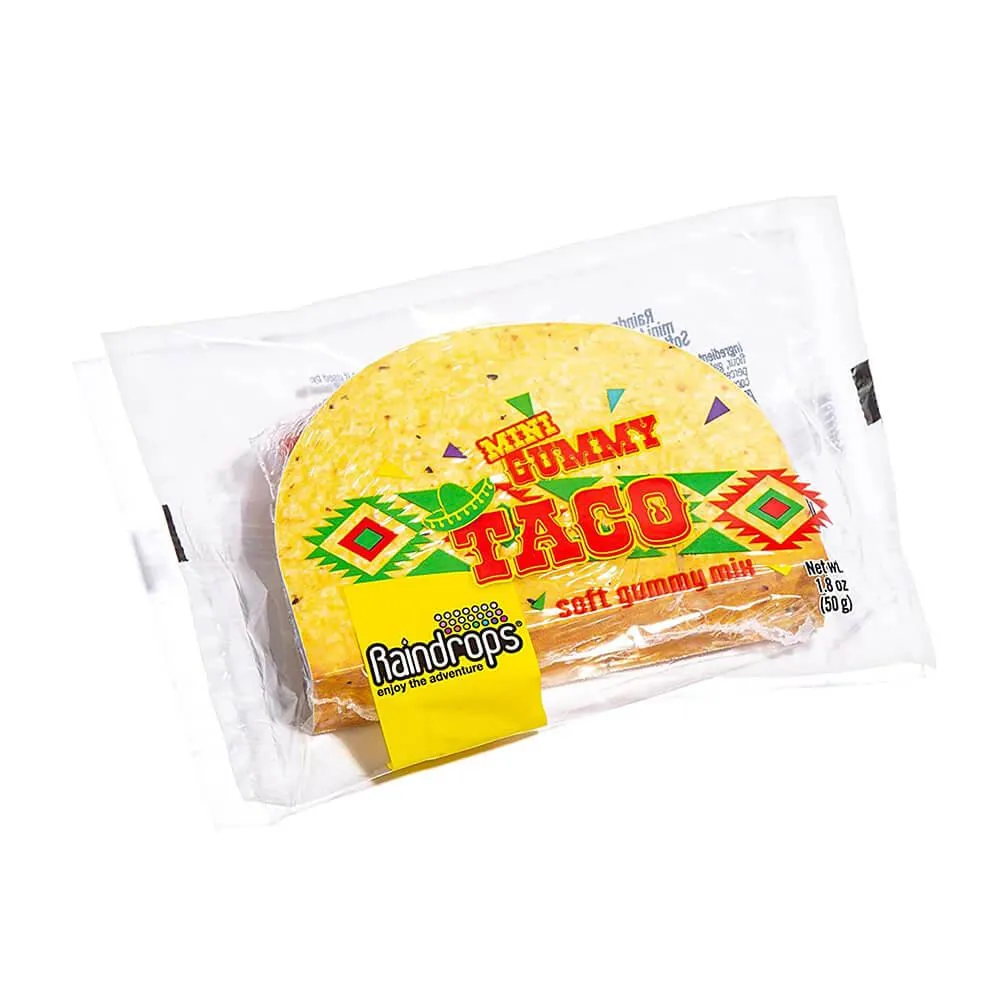 Raindrops Mini Gummy Tacos: 16-Piece Box - Image 2