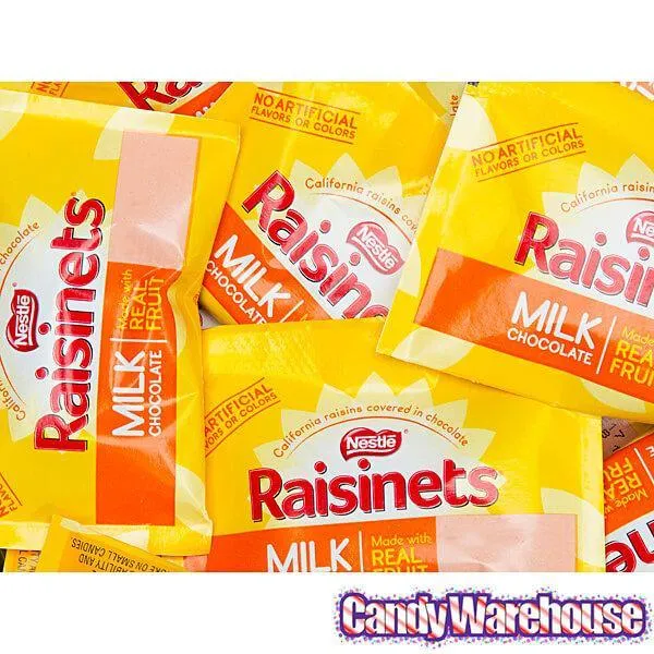 Raisinets Milk Chocolate Raisins Candy Fun Size Packs: 15-Piece Bag - Image 3