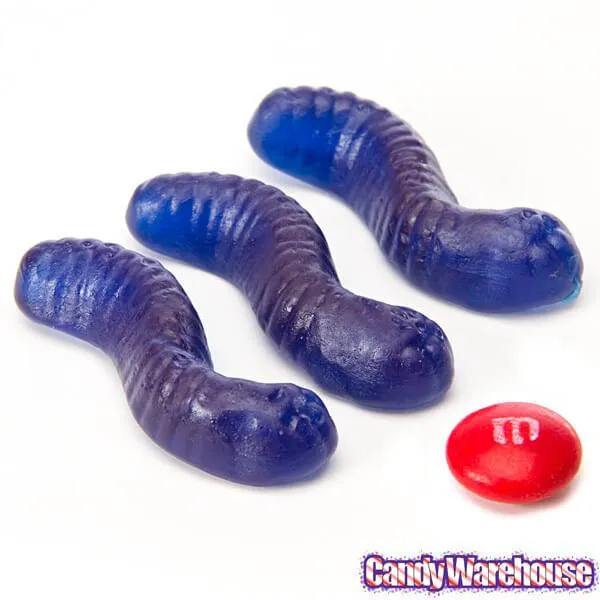 Gummy Inch Worms - Raspberry: 5LB Bag - Image 2