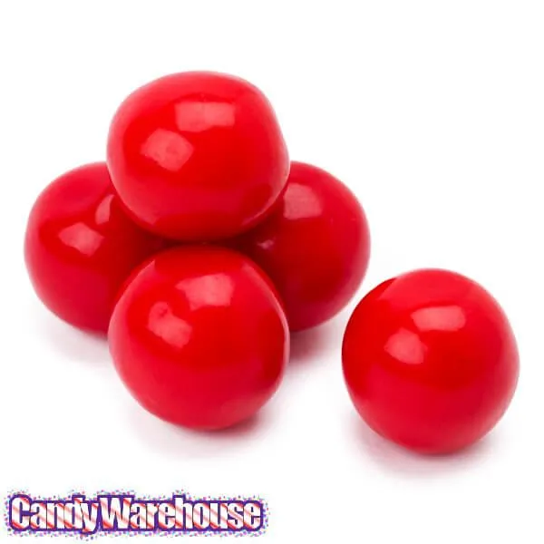 Red 1-Inch Gumballs: 2LB Bag - Image 3
