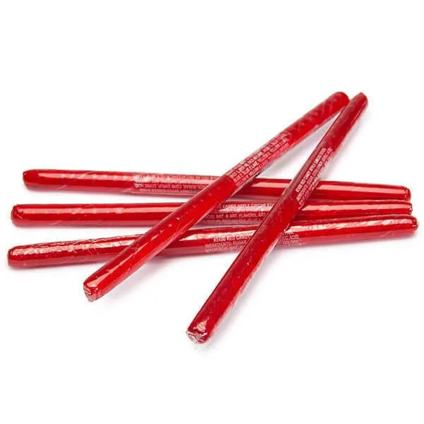 Red Candy Apple Hard Candy Sticks: 100-Piece Box
