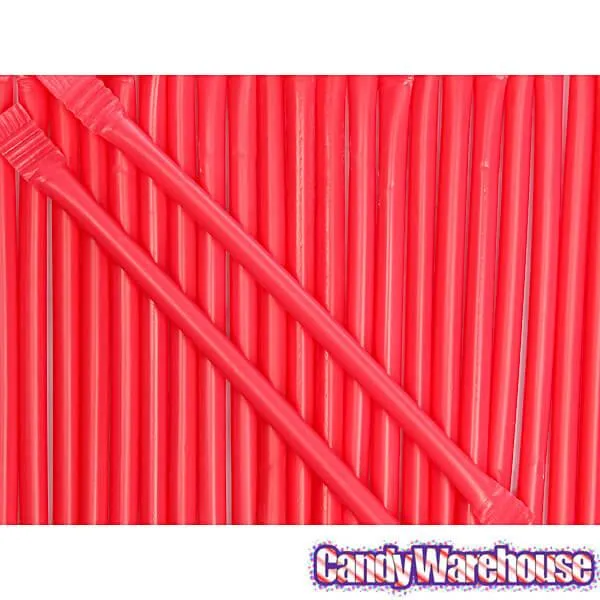Red Candy Powder Filled Plastic Mini Straws - Cherry: 240-Piece Bag - Image 5