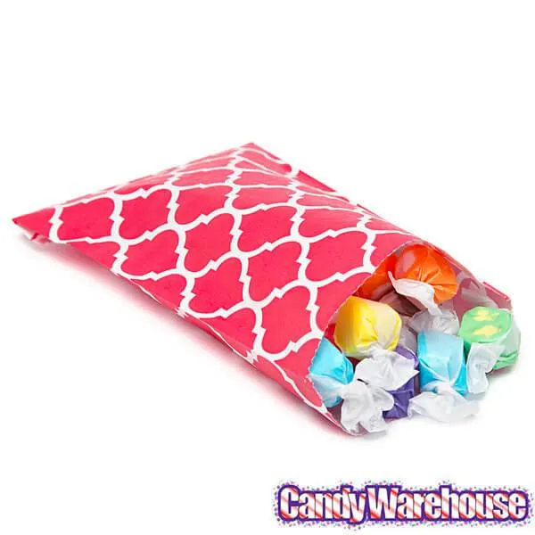 Red Casablanca Pattern Candy Bags: 25-Piece Pack - Image 3