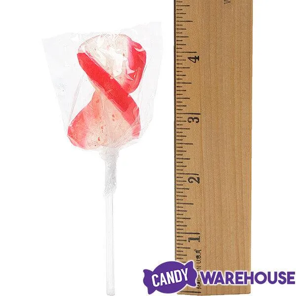 CurlyCutes Petite Crystal Ribbon Pops - Red Cherry: 20-Piece Jar - Image 3