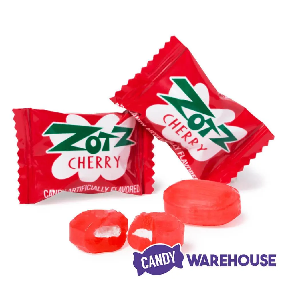 Red Cherry Zotz Sour Fizz Candy: 6LB Case - Image 2