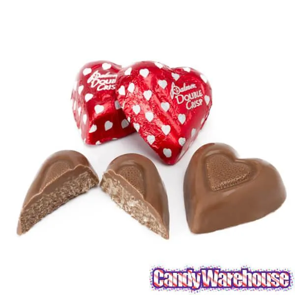 Palmer Red Foiled Double Crisp Chocolate Hearts: 8LB Bag - Image 2