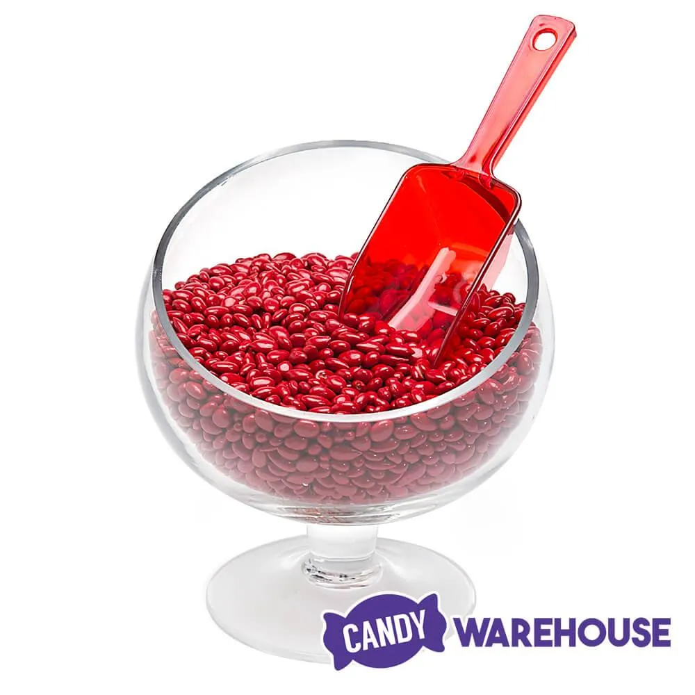 Plastic 2-Ounce Flat Bottom Candy Scoop - Red - Image 2