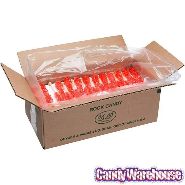 Rock Candy Crystal Sticks - Red: 120-Piece Case - Image 2