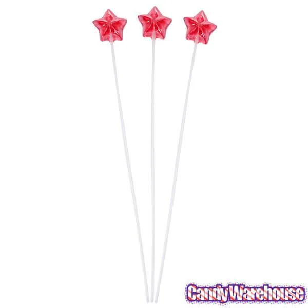 Twinkle Candy Star Lollipops - Red: 120-Piece Bag - Image 3