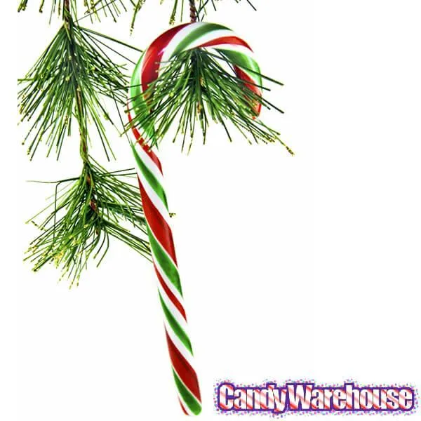 Red - White - Green Peppermint Candy Canes: 18-Piece Box - Image 3