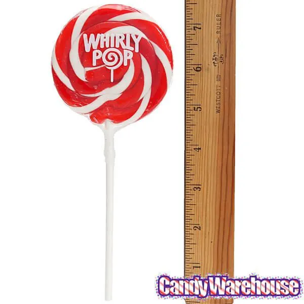 Whirly Pop 1.5-Ounce Swirl Suckers - Red: 24-Piece Display - Image 3