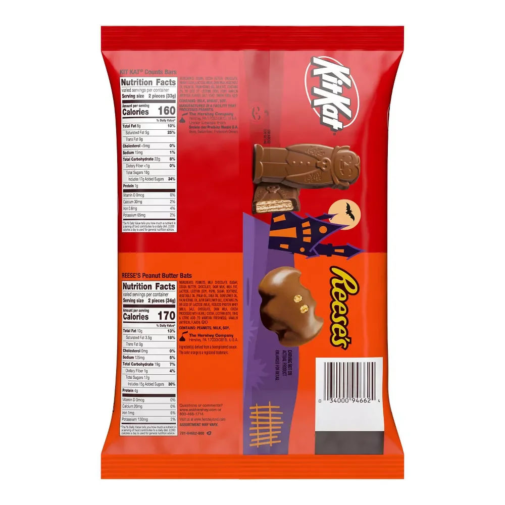 Reese's and Kit Kat Milk Chocolate Halloween Candy: 30-Piece Bag - Image 2