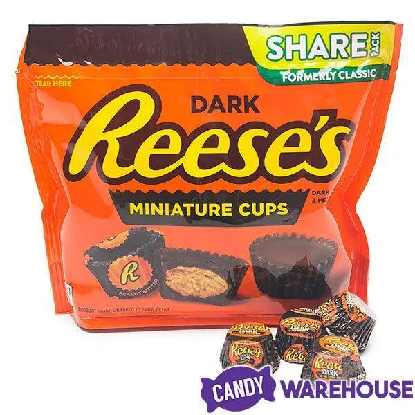 Reese's Dark Chocolate Peanut Butter Cups Miniatures: 10.2-Ounce Bag - Image 5