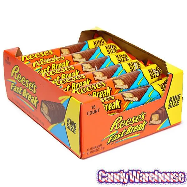 Reese's Fast Break King Size Candy Bars: 18-Piece Box - Image 2